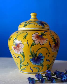 Floral Handpainted Vases Jar