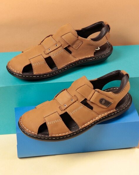 Buy Men Tan Casual Sandals Online | SKU: 60-9945-23-40-Metro Shoes