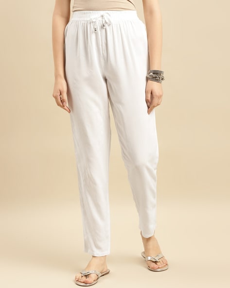 Buy Kryptic Navy Regular Fit Mid Rise Pants for Women's Online @ Tata CLiQ