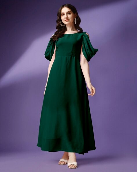 FEMVY Round-Neck Fit & Flare Dress