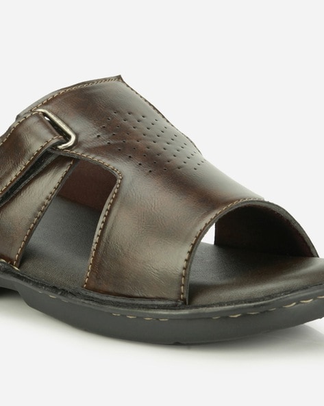 Branded leather online sandals