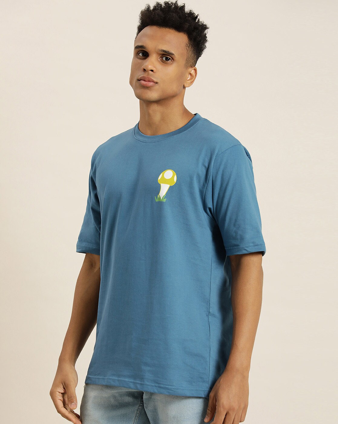 Buy Difference of Opinion Blue Graphic Oversized T-Shirt Online at Best  Prices in India - JioMart.