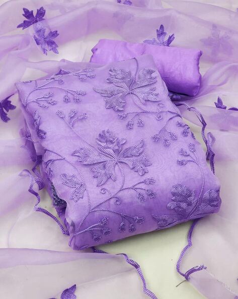 Buy Festival Wear Purple Sequins Work Georgette Dress Material Online From  Surat Wholesale Shop.