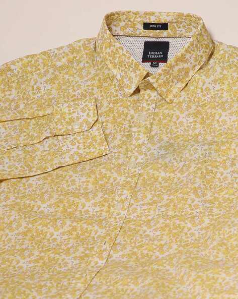 FLORAL PRINT SHIRT - Yellow