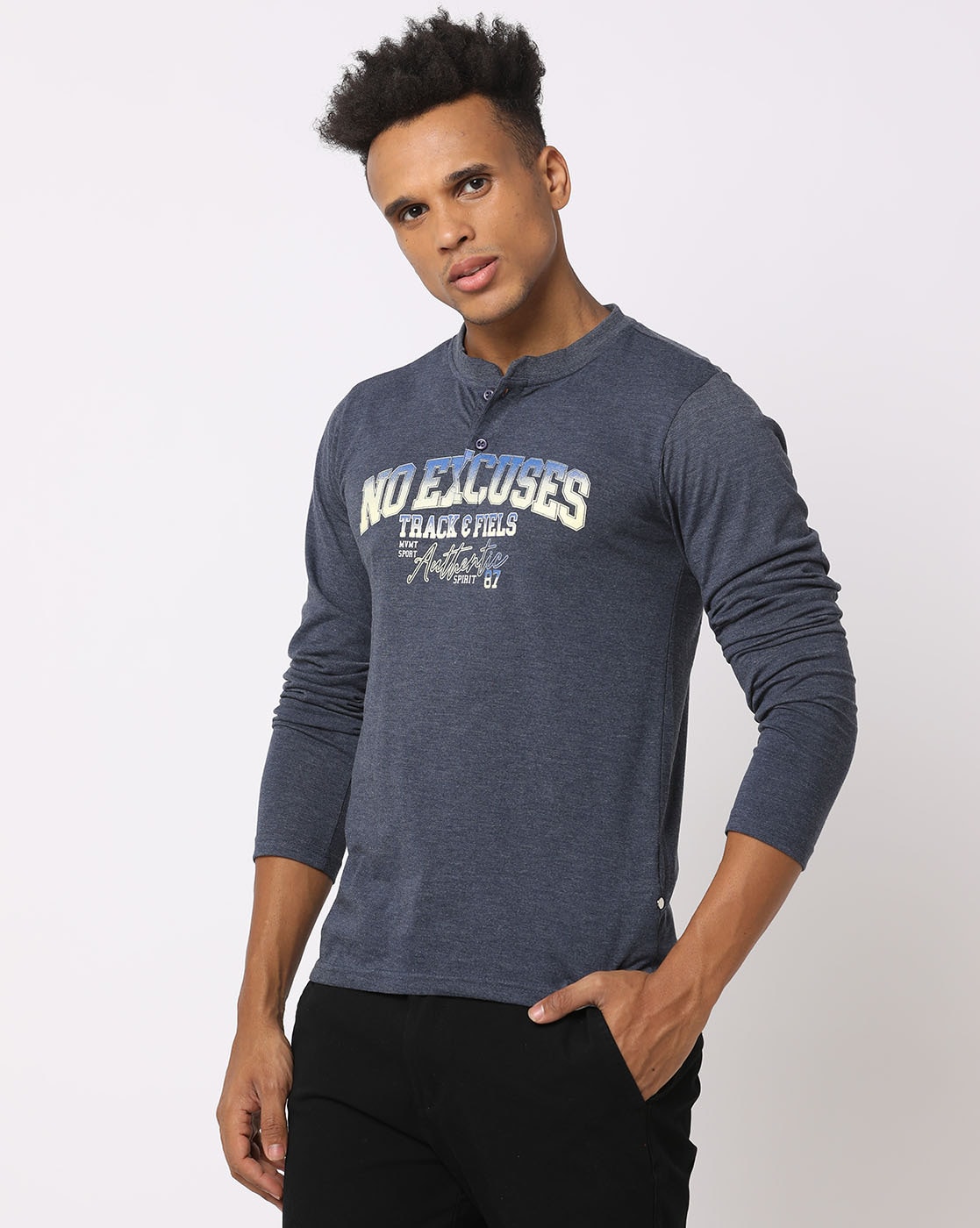 Buy Navy Blue Tshirts for Men by MVMT Online