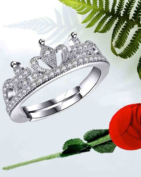 Sterling Silver Crown Ring – Super Silver
