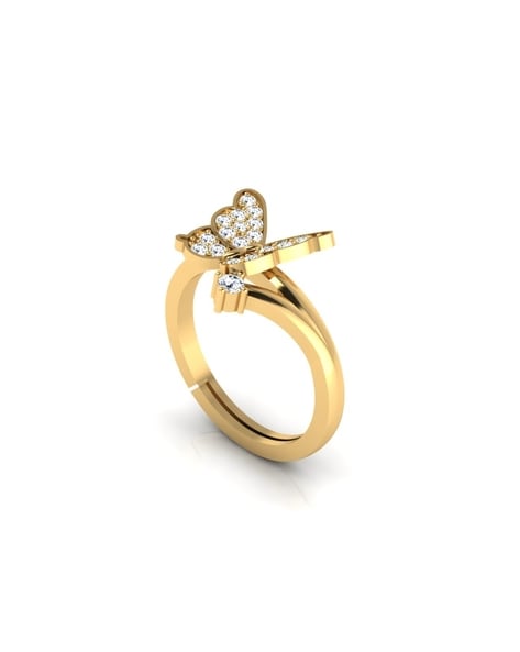 Gold Platted King Crown Design Black Enamel Silver Ring - Gem O Sparkle