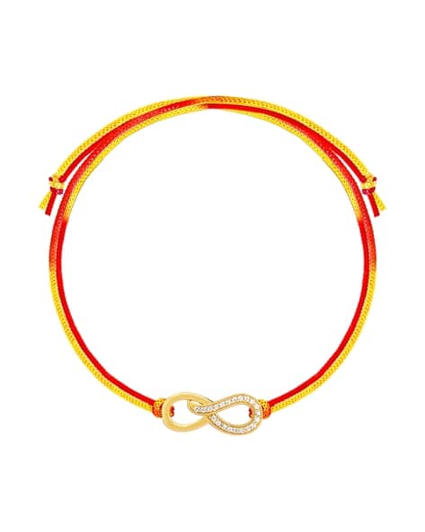 Sterling Silver Gold-Plated Infinity Rakhi