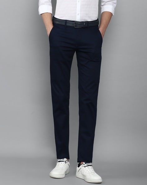 Buy United Colors of Benetton Light Grey Slim Fit Flat Front Trousers for  Men's Online @ Tata CLiQ