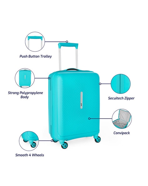 Buy Blue Luggage Trolley Bags for Men by VIP Online Ajio