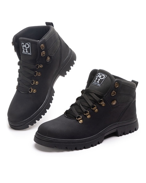 Buy Black Boots for Men by GO21 Online Ajio