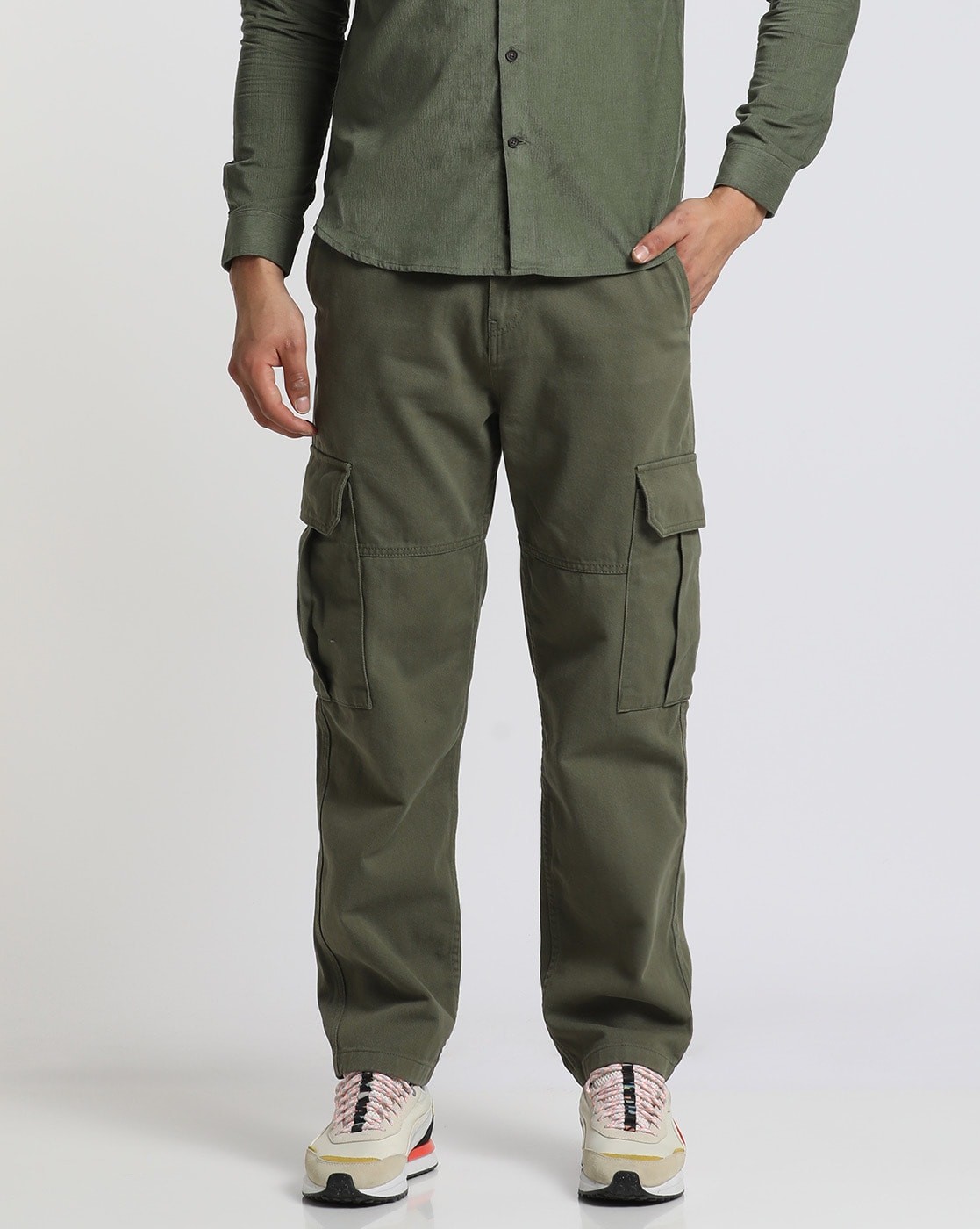 Buy Cargo Trousers with Drawstring Waistband Online at Best Prices in India  - JioMart.