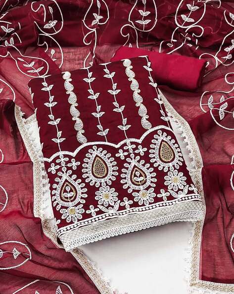 Chanderi Suit - Buy Elegant Chanderi Salwar Suits for Women Online – Koskii