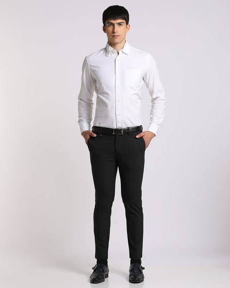 Buy Ketch Jet Black Chinos Trouser for Men Online at Rs.516 - Ketch