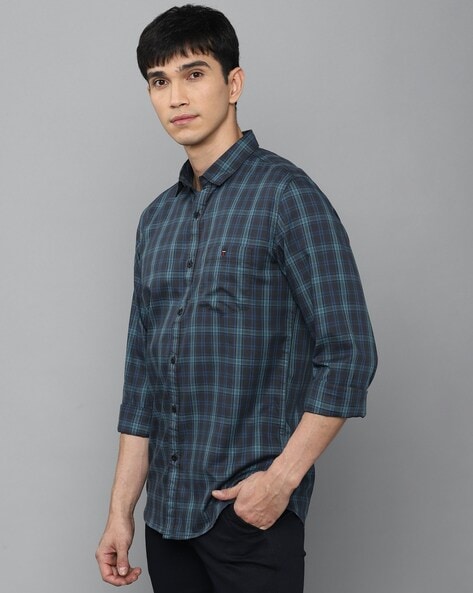 Plaid Checked Cotton Shirt