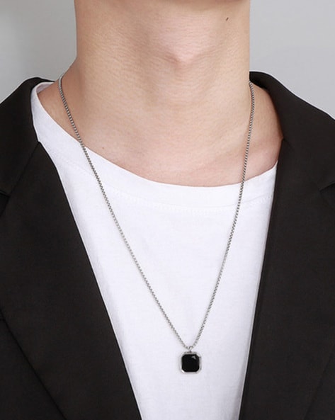 Mens black clearance necklace pendants