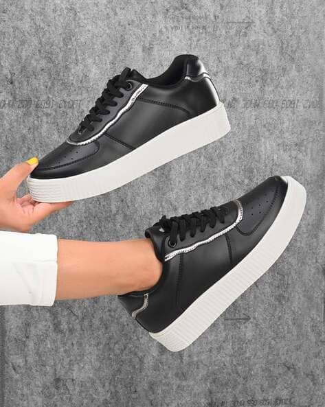 Buy Black Sneakers for Women by ADORLY Online