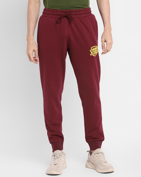 Buy Maroon Track Pants for Men by ALAN JONES CLOTHING Online