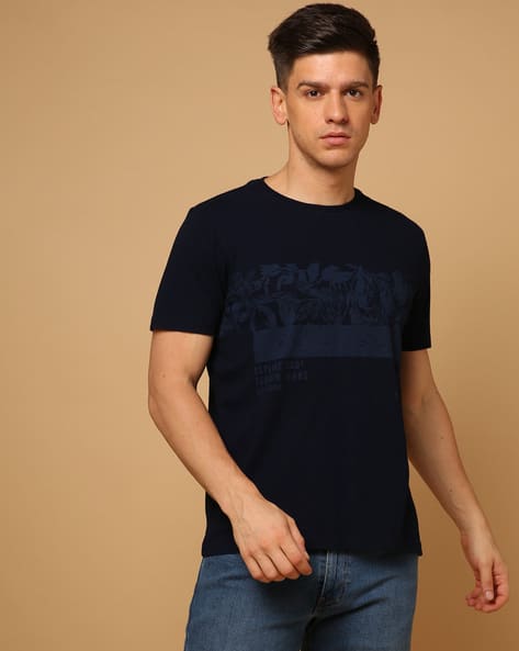 Regular Fit Printed Crew-Neck T-Shirt