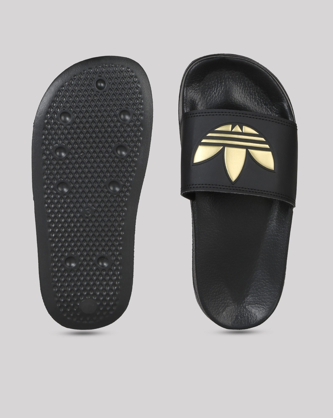 Adidas discount slides gold