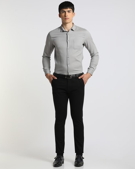 Buy Black Trousers & Pants for Men by ALTHEORY Online