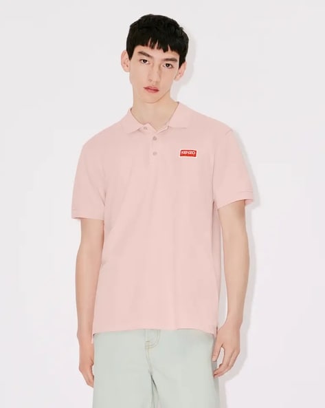 Pink kenzo 2025 shirt mens