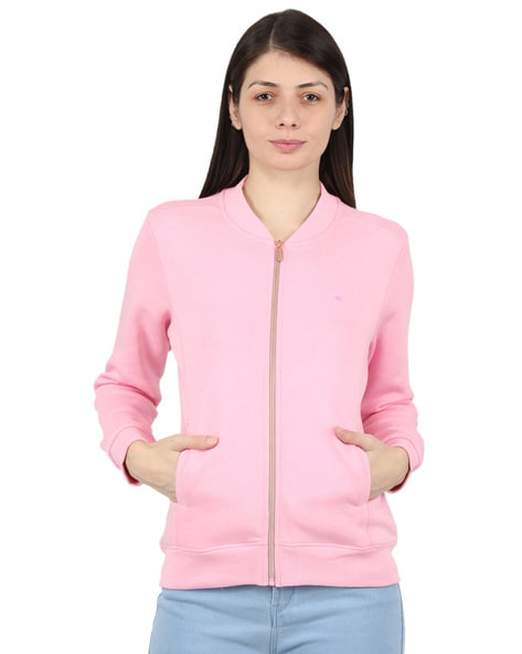 Buy Women Pink Solid Jacket Online in India - Monte Carlo