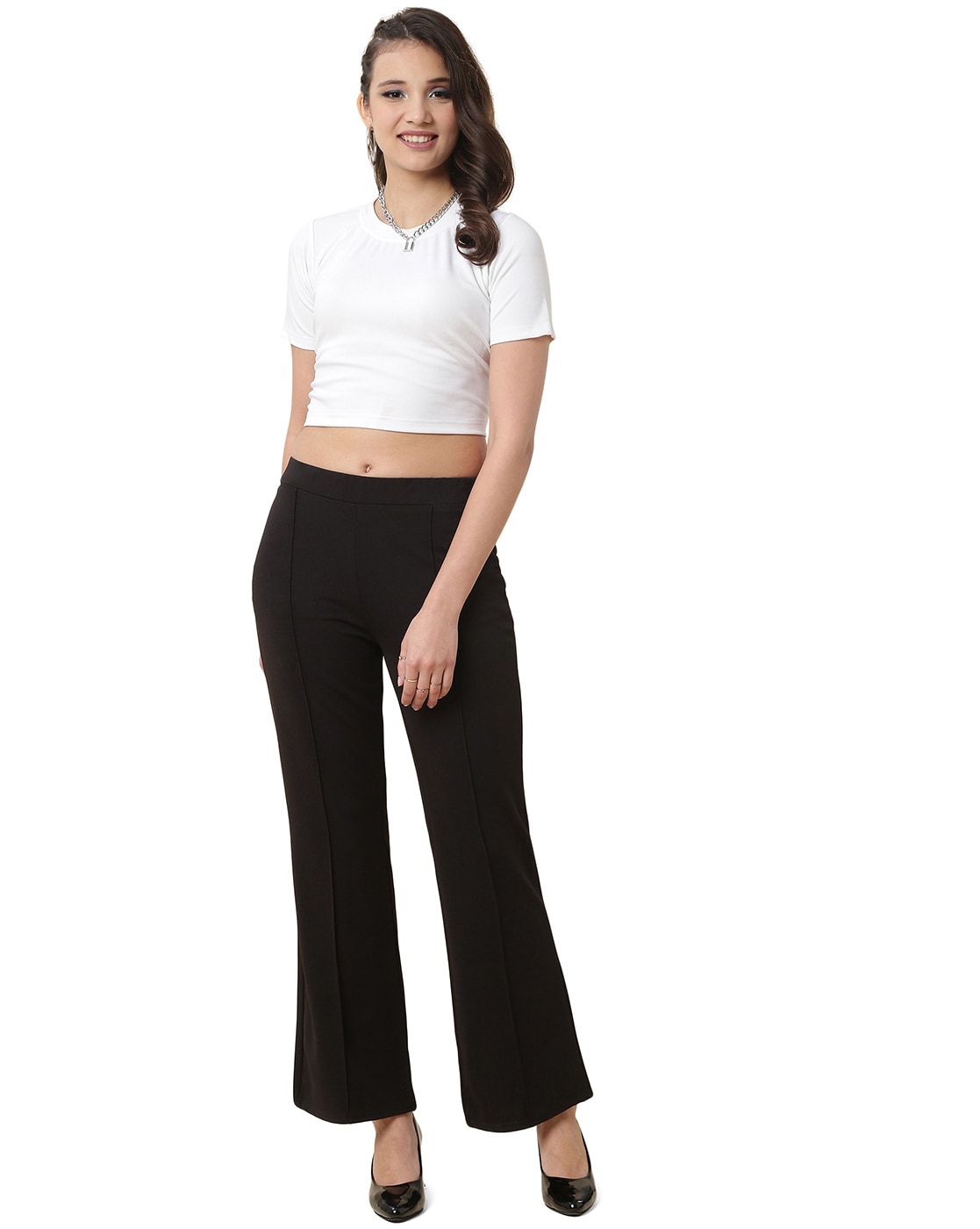 Buy BCZ STYLE Rayon Palazzo for Women Regular Fit Flared Wide Leg Plain  Black Plazzo Online at Best Prices in India  JioMart