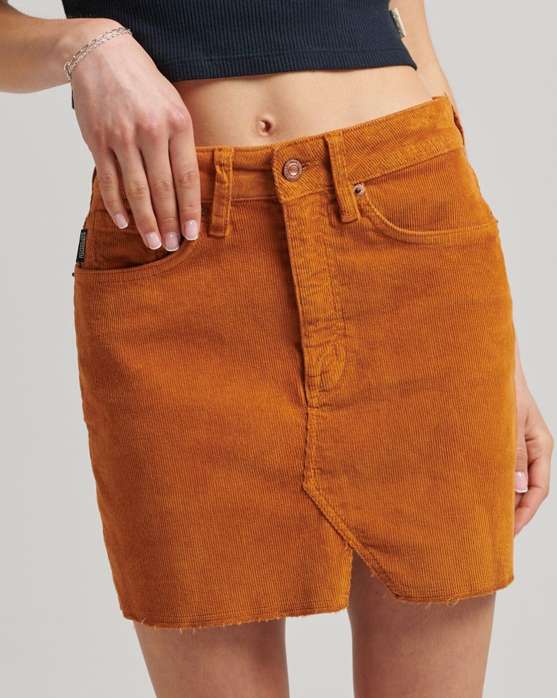 Mustard corduroy outlet skirt