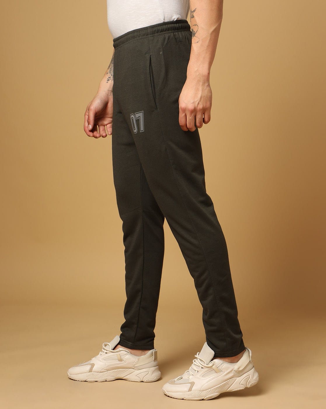 Buy Charcoal Grey Track Pants for Men by 2Go Online | Ajio.com