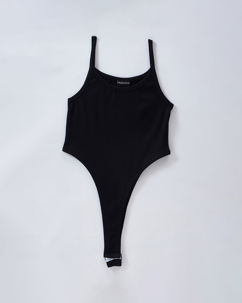 Leotard Bodysuit Jumpsuit Sexy Clubwear Sleeveless Black Top Blusa