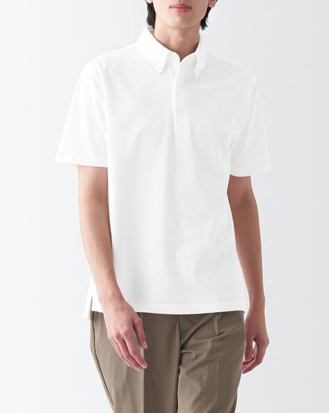 uniqlo white polo tee
