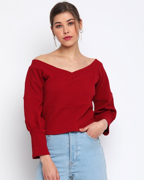 Buy Red Tops for Women by Mayra Online