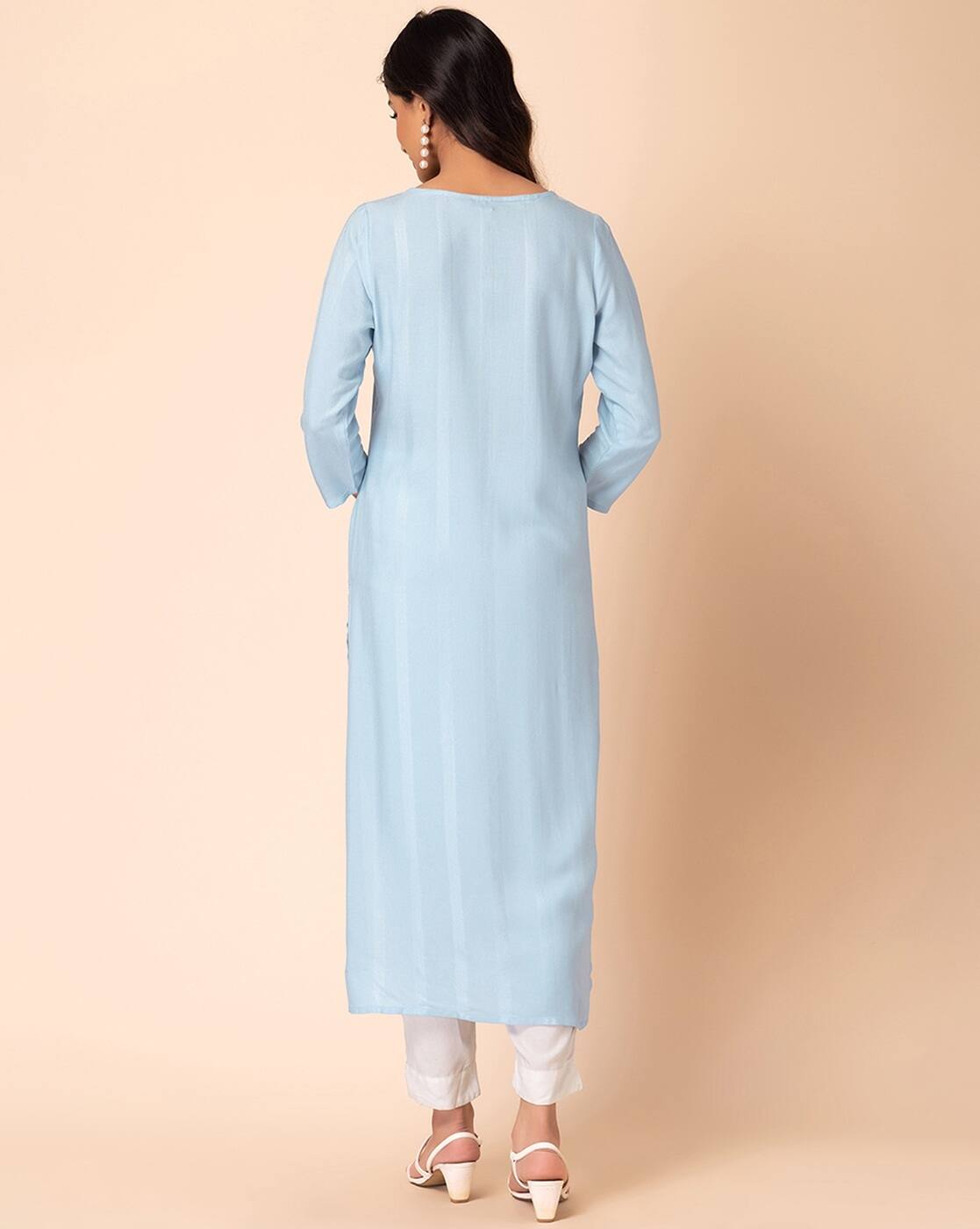 Embroidered Straight Kurta