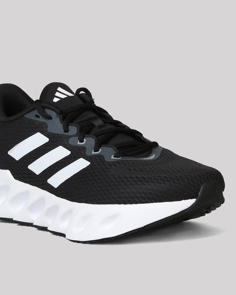 Adidas running shoes black and outlet white