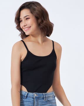color capital Strappy Sleeveless Bodysuit-picture-23