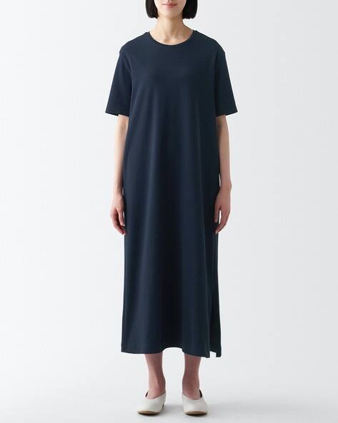 Buy Navy Blue Dresses for Women by MUJI Online | Ajio.com