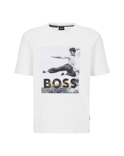 bruce lee white t shirt