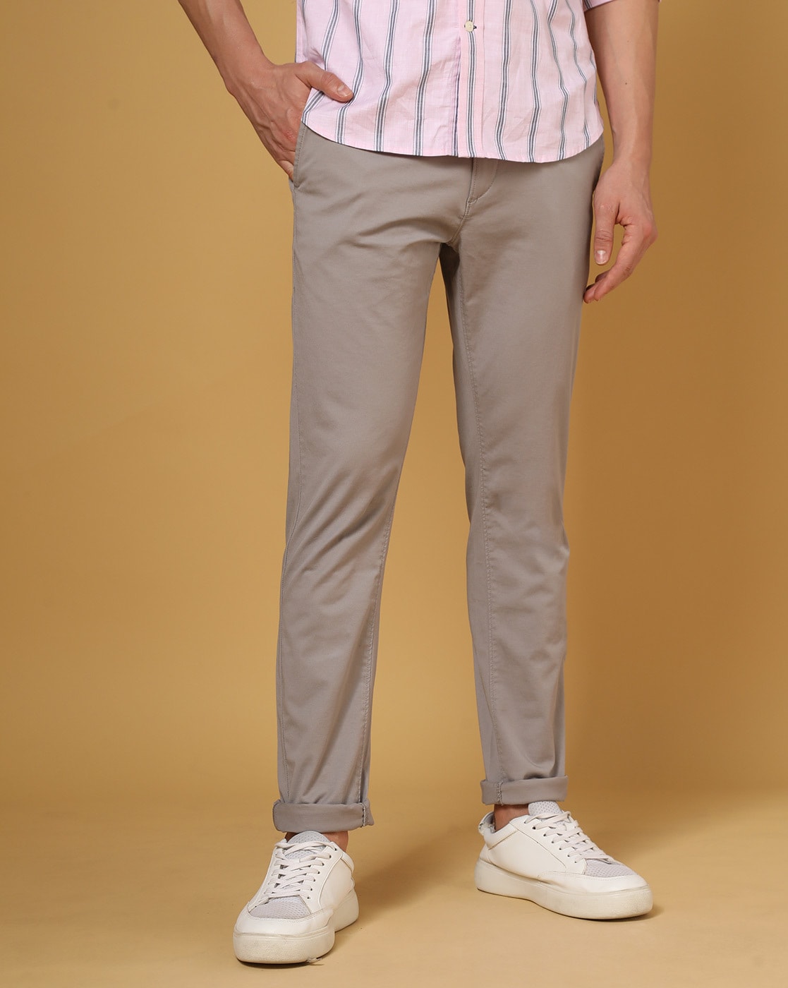 Buy Beige Trousers & Pants for Men by TOMMY HILFIGER Online | Ajio.com