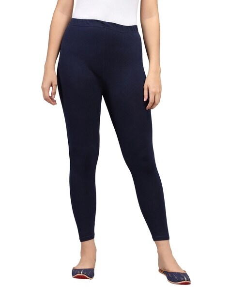 Buy Blue Leggings for Women by GO COLORS Online