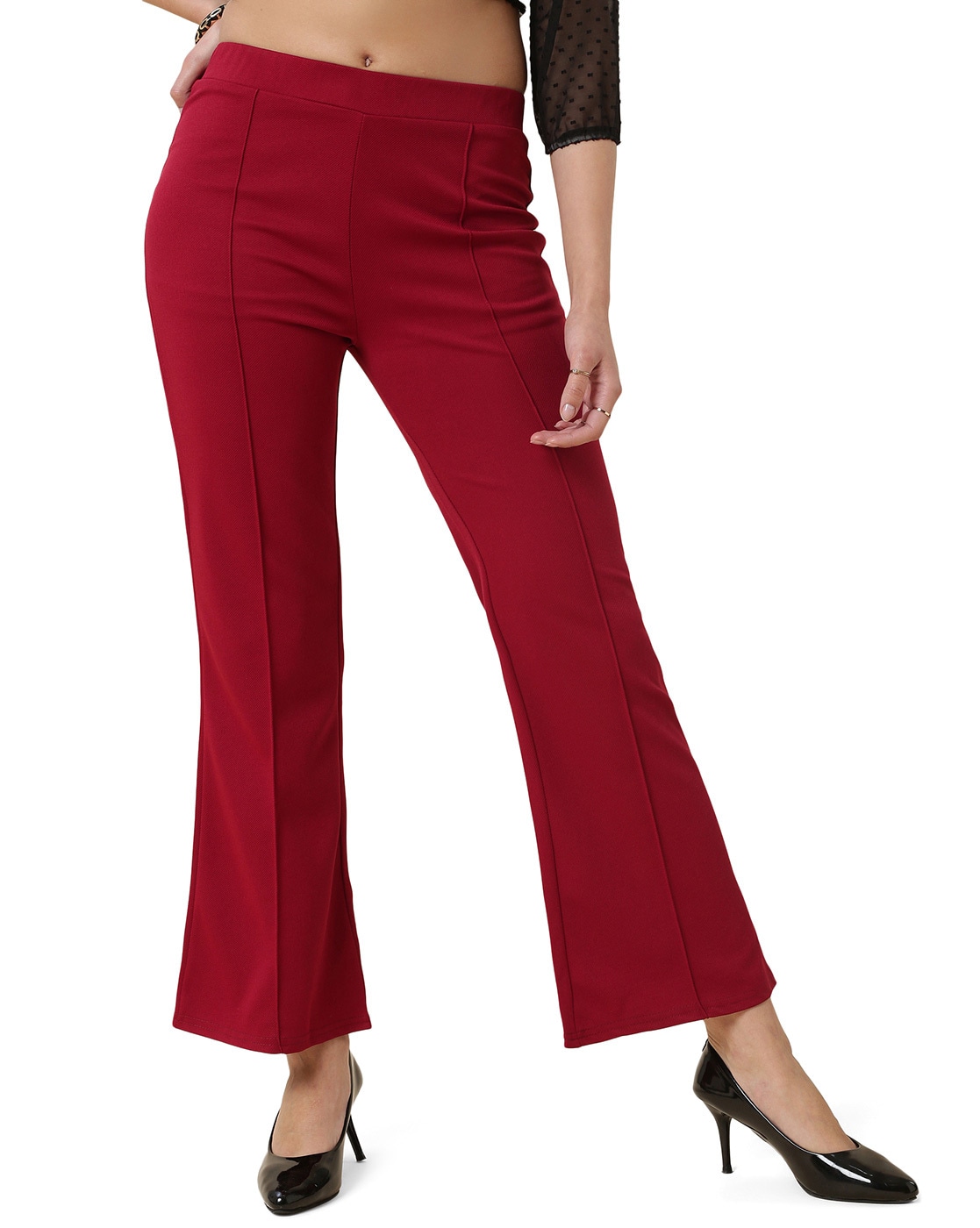 Buy Black Trousers & Pants for Women by Twenty Dresses Online | Ajio.com