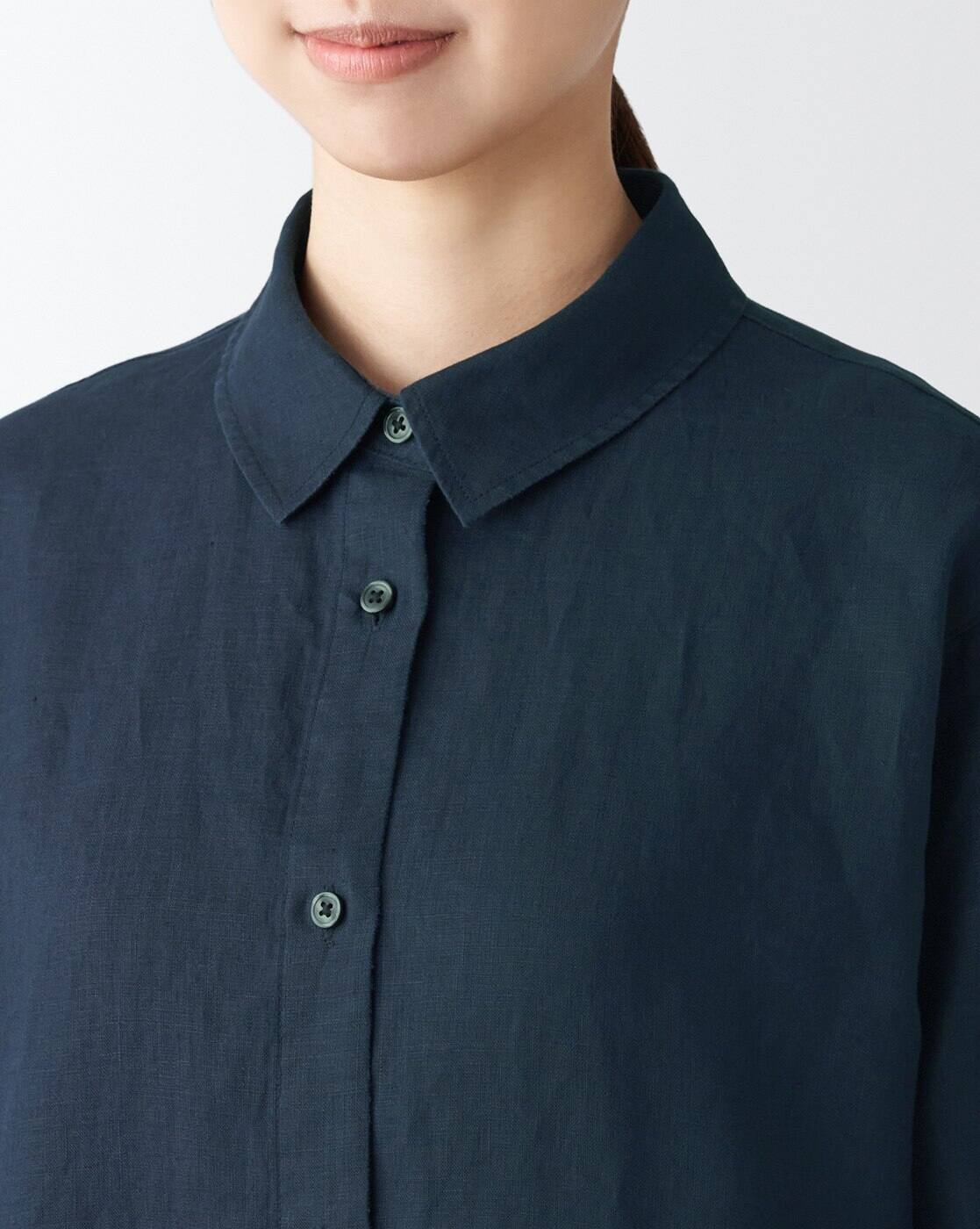 Buy MUJI Linen Button-Down Shift Dress Online | Ajio.com Buy MUJI Linen Button-Down Shift Dress Online | Ajio.com