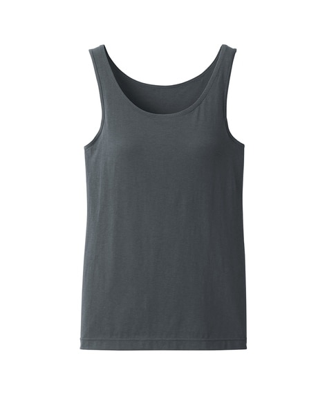 Muji Black Tank Top, built in bra