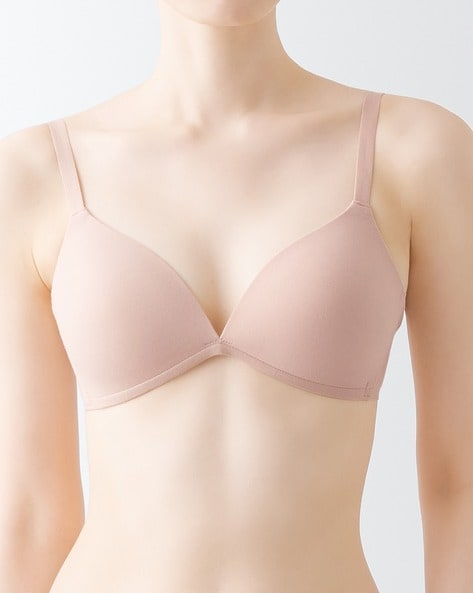 Buy Apricot Pink Bras for Women by MUJI Online