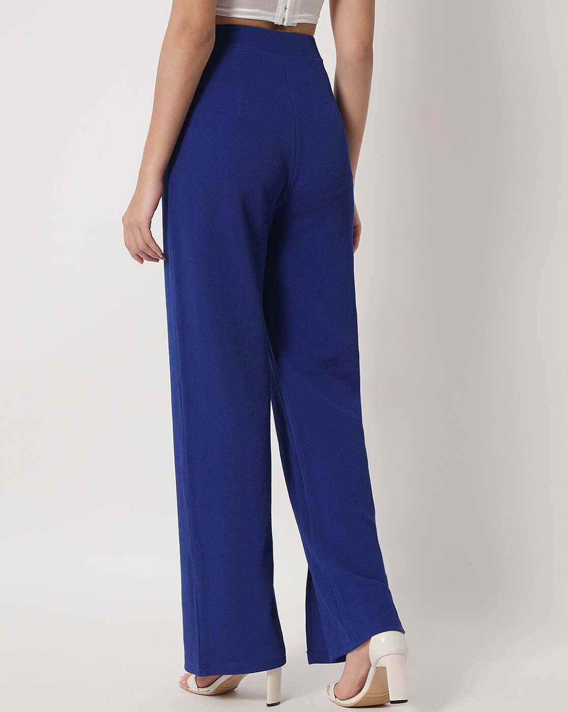 Buy Blue Trousers  Pants for Women by ORCHID BLUES Online  Ajiocom