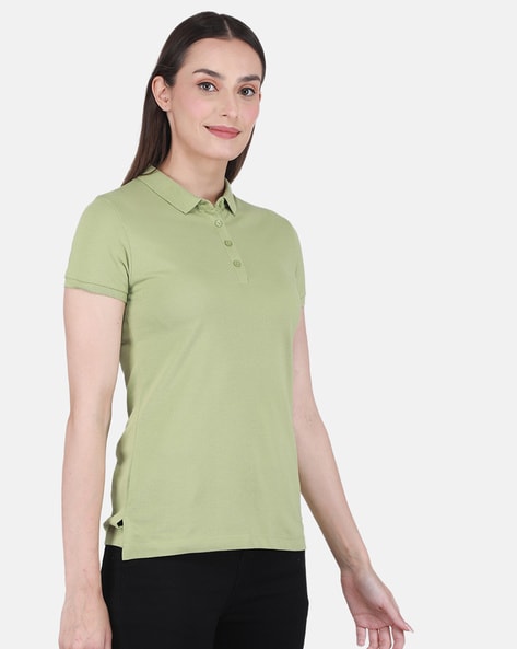 light green polo shirt womens