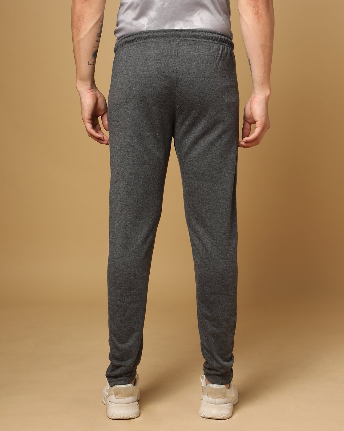 Buy Ajile By Pantaloons Grey Melange Track Pants - Track Pants for Men  1451398