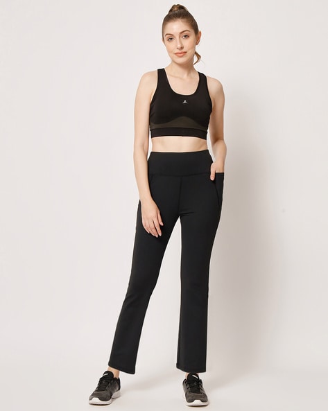 Ardene Fleece Lined Translucent Leggings in Black | Polyester/Nylon/Spandex  | Kingsway Mall