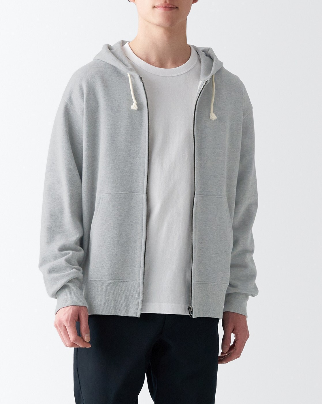 Grey zip hoodie best sale