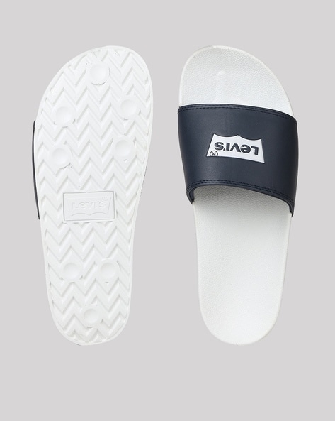 Buy White Navy Flip Flop Slippers for Men by LEVIS Online